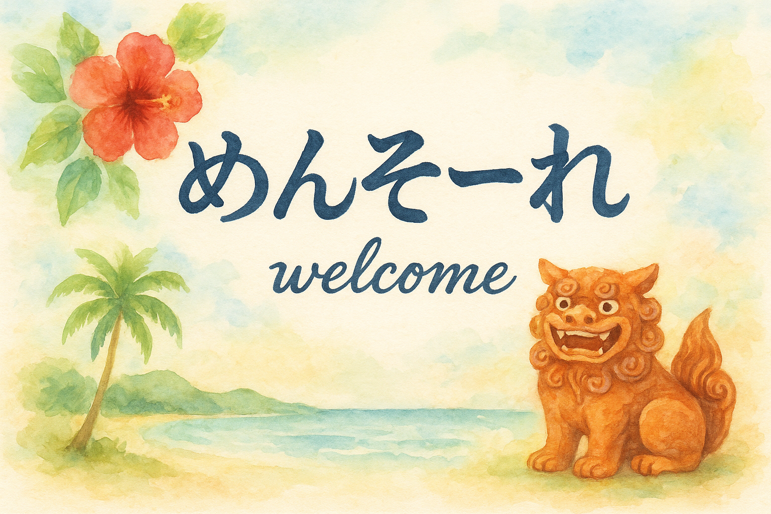 めんそーれの意味は「ようこそ」「いらっしゃい」に近い歓迎表現